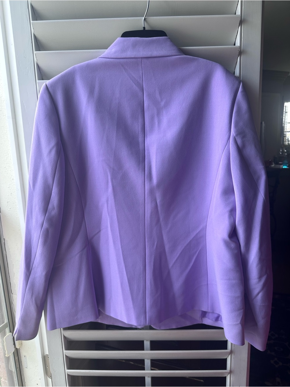 Kasper Lavender Mist Single-Button Women's Blazer - Picture 4 of 4